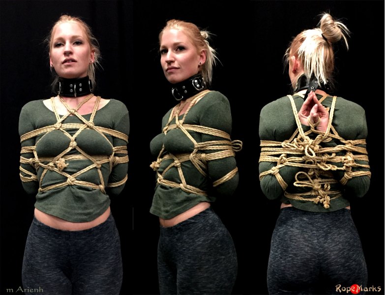 Arienh in some serious rope